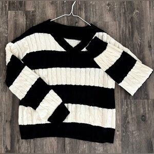 Striped Knit Sweater